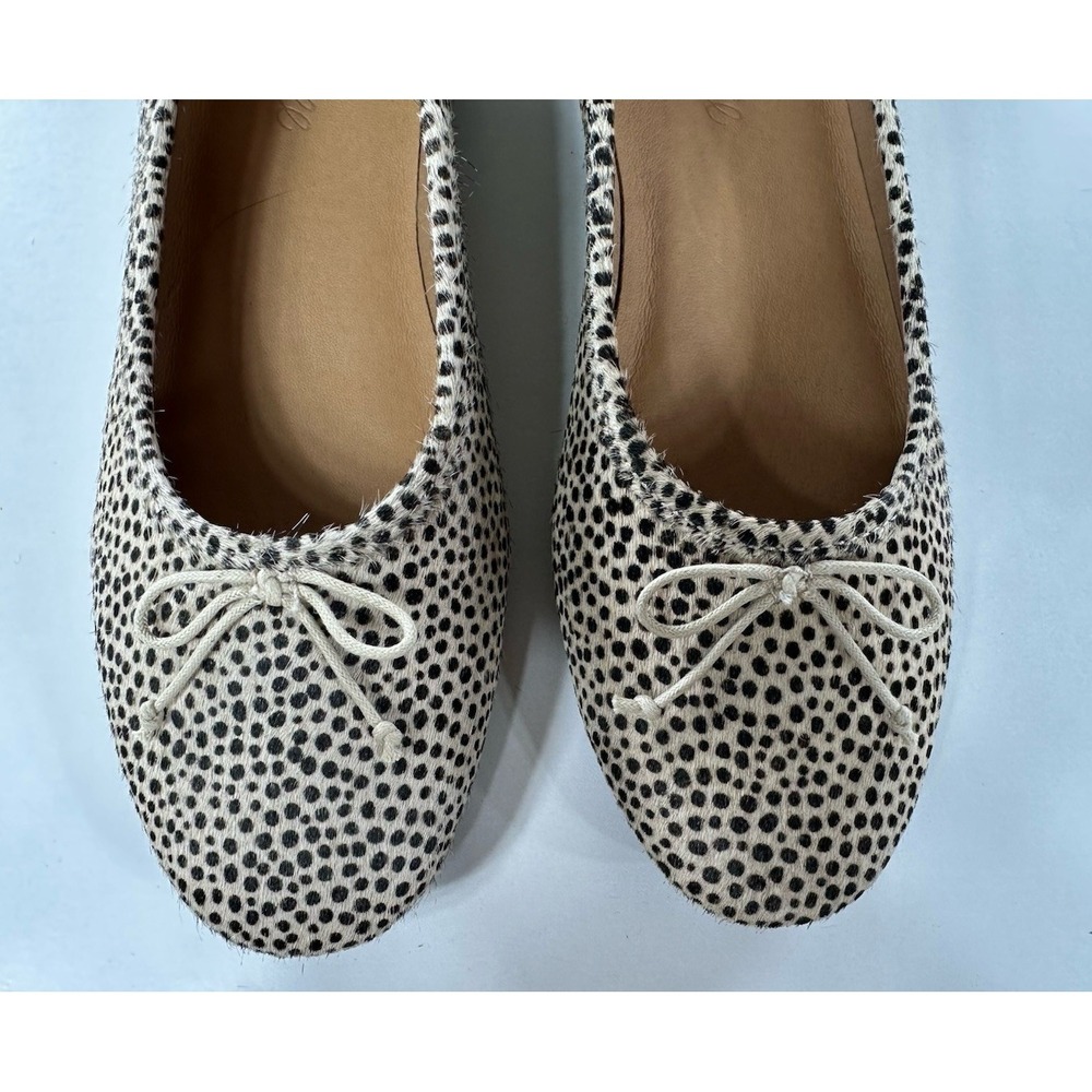 Madewell The Adelle Womens Ballet Flat in Spot Dot Calf Hair Size‎ 7 - Picture 2 of 10